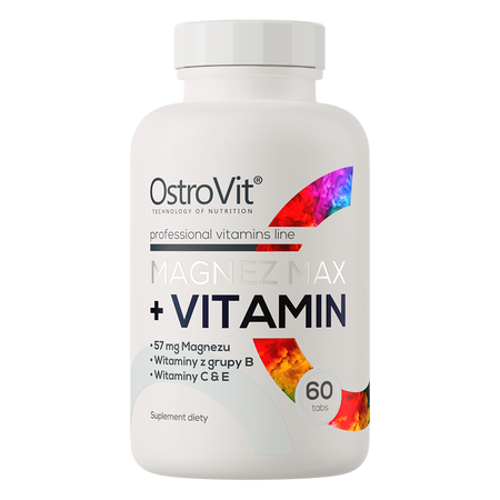 OstroVit Магній MAX + Вітамін 60 таблеток