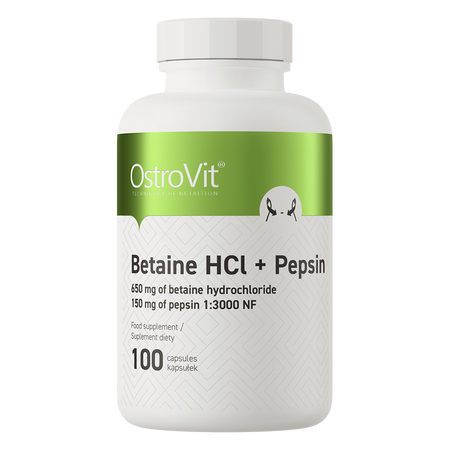 OstroVit Бетаїн HCl + Пепсин 100 капсул
