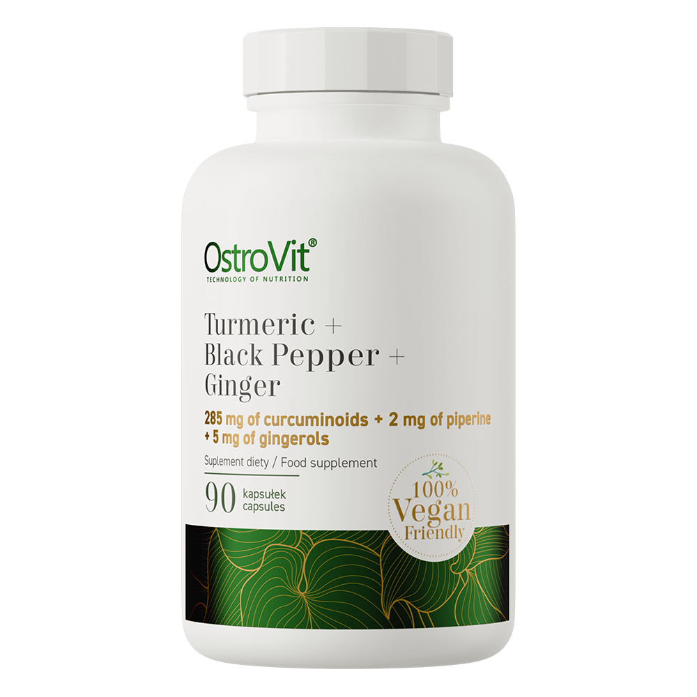 OstroVit Куркума + чорний перець + імбир VEGE 90 капсул
