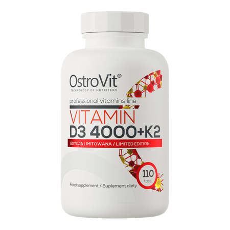 OstroVit Вітамін D3 4000 МО + К2 110 таблеток