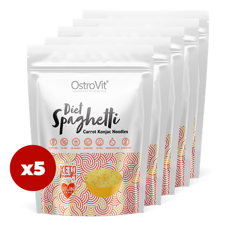 OstroVit Diet Spaghetti Carrot Konjac Noodles 5 x 400 г