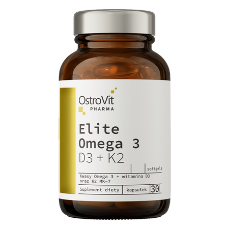 OstroVit Pharma Elite Омега 3 D3 + K2 30 капсул