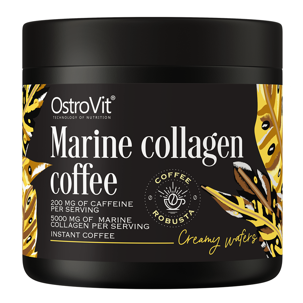 OstroVit Кава з морським колагеном 150 г смак вершкової вафлі