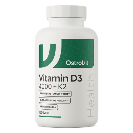 OstroVit Вітамін D3 4000 МО + K2 VEGE 100 таблеток