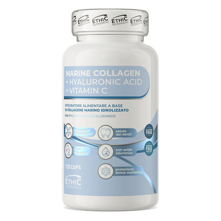Ethic Nutraceutici Marine Collagene + Hyaluronic Acid + Vitamina C 120 капсул