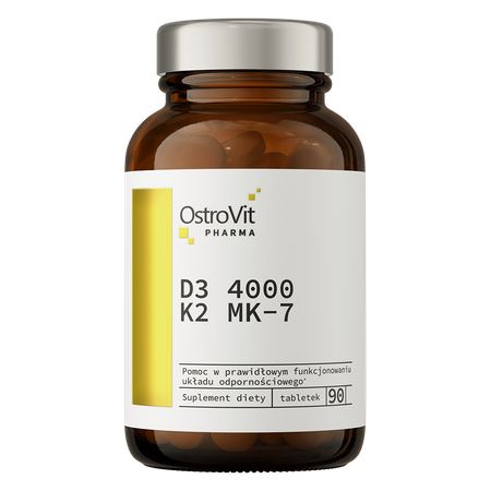 OstroVit Pharma D3 4000 МО + K2 MK-7 90 таблеток