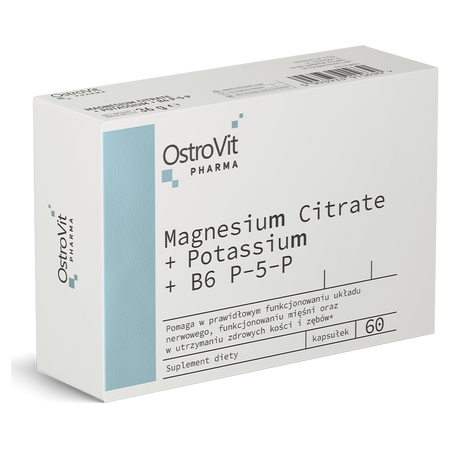 OstroVit Pharma Магній цитрат + калій + B6 P-5-P 60 капсул