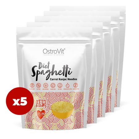 OstroVit Diet Spaghetti Carrot Konjac Noodles 5 x 250 г