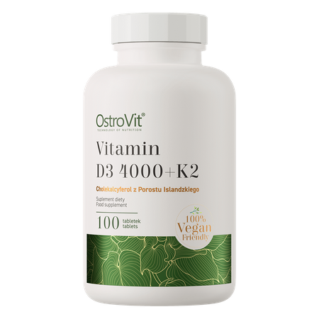 OstroVit Вітамін D3 4000 МО + K2 VEGE 100 таблеток